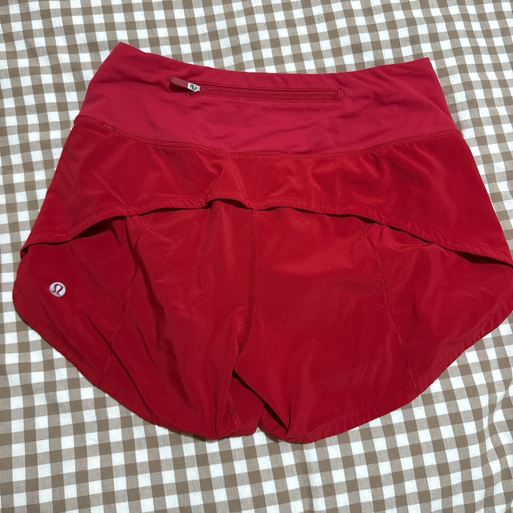 Lululemon speed up Red Shorts